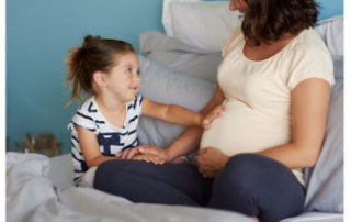 mom and daughter chat about pregnancy - Healthy Chats for Tweens and Moms