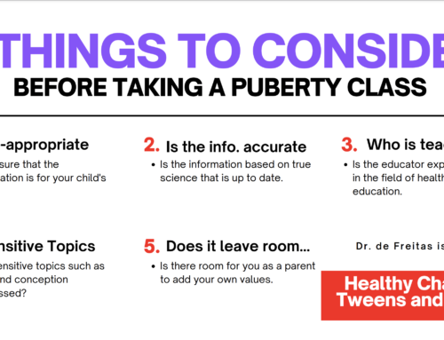 5 Things to Consider When Taking a Puberty Class